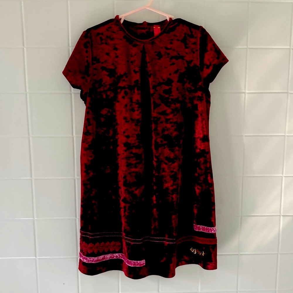 Velvet sheath dress (size 7/8)